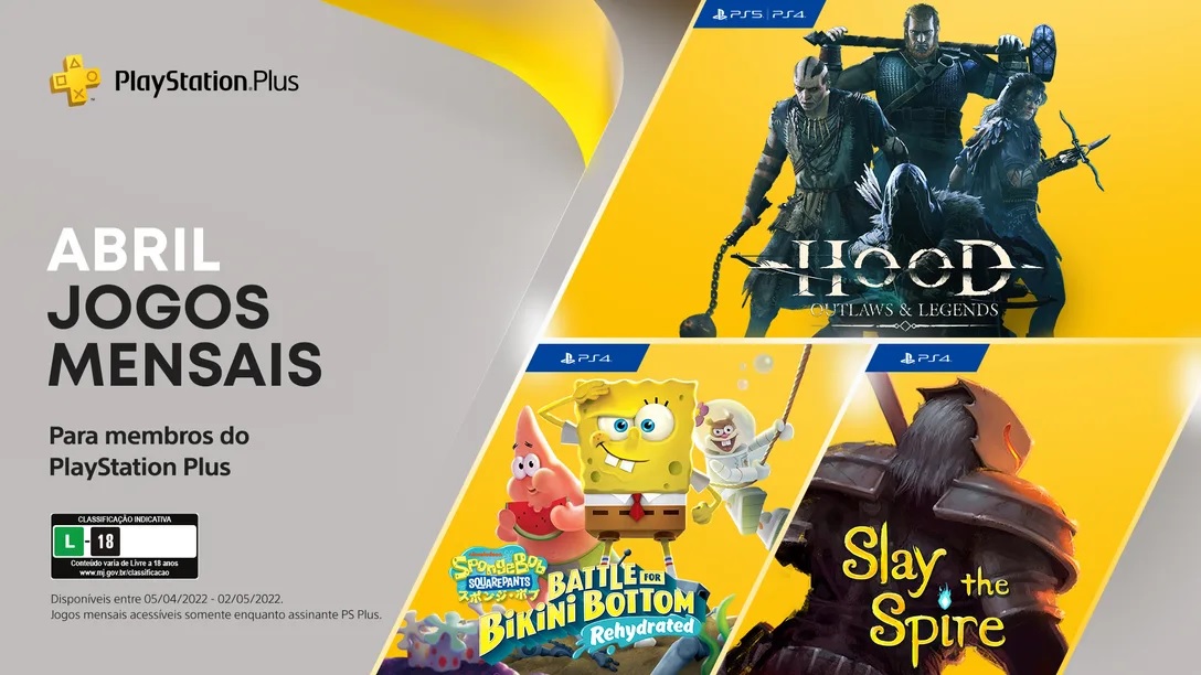 Sony divulga os jogos de abril para os assinantes da PlayStation Plus 