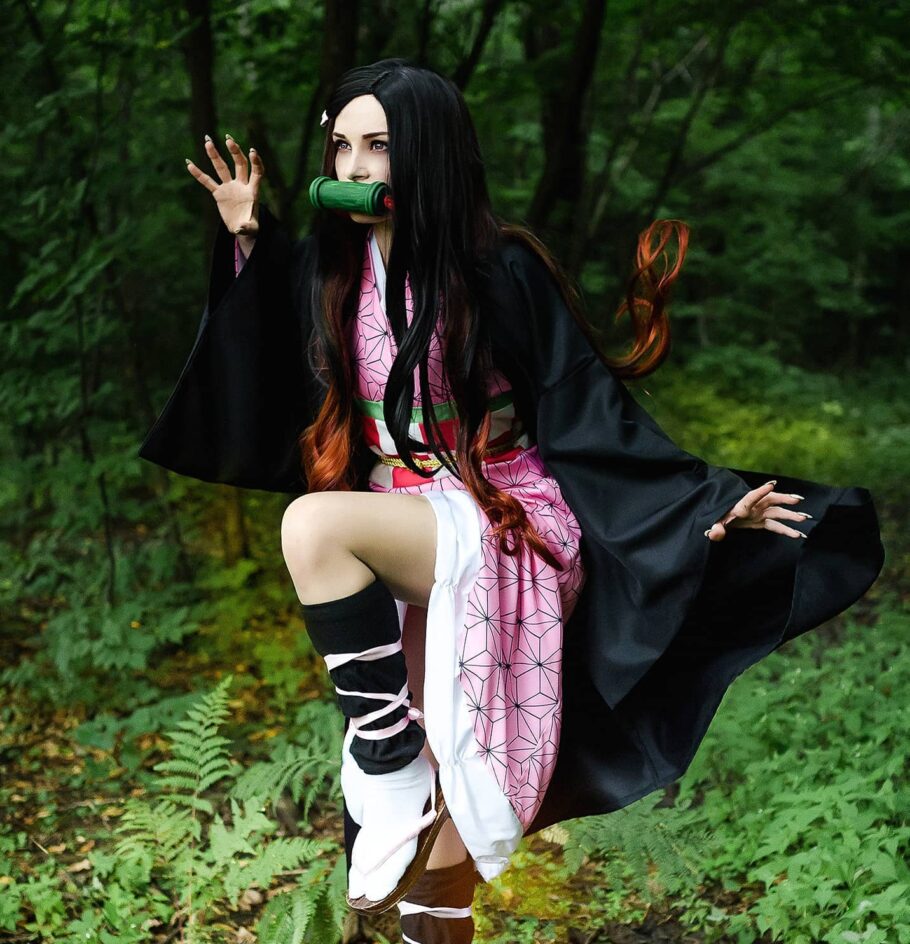 Esta fã de Demon Slayer vai te surpreender com esse lindo cosplay