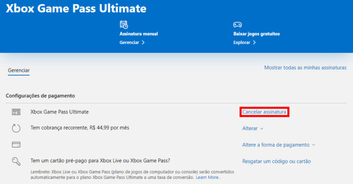 Como cancelar ASSINATURA do XBOX GAME PASS pelo PC 