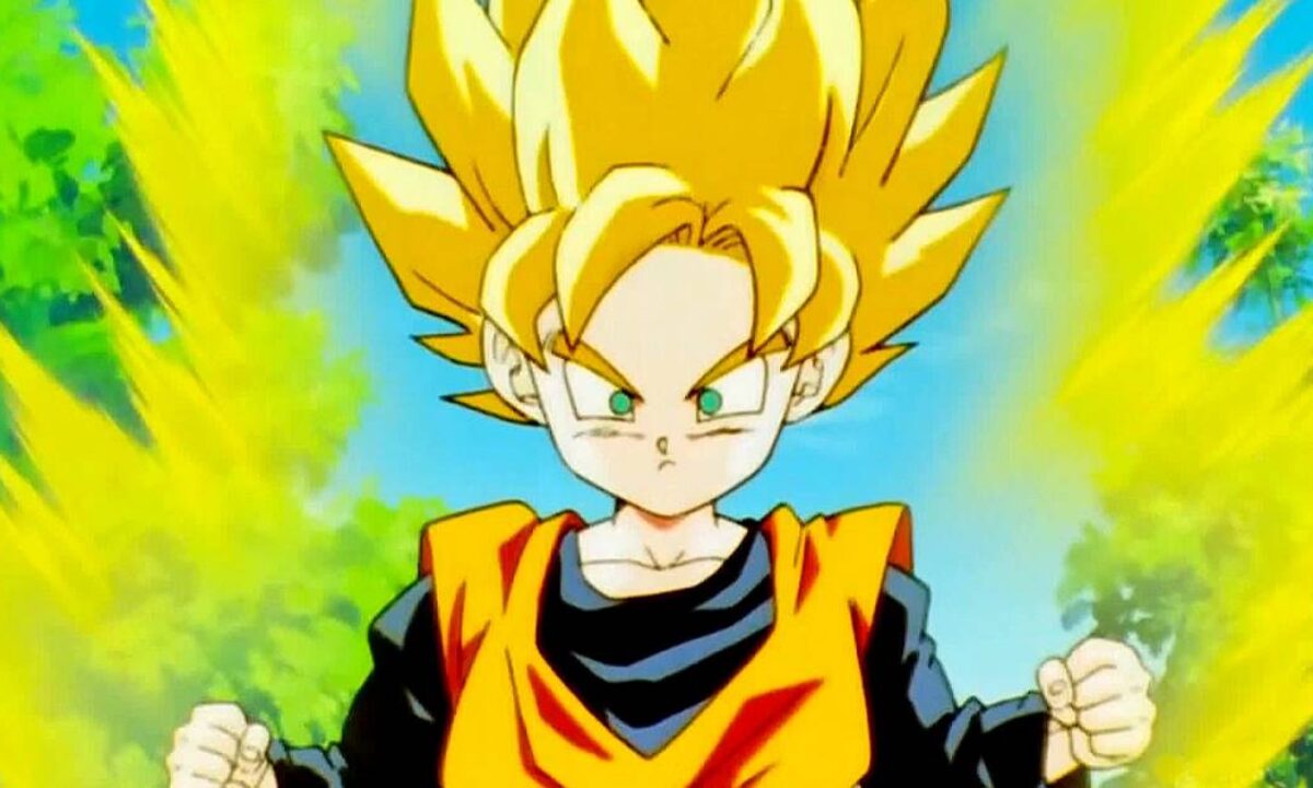 Goku se transforma em Super Sayajin pela primeira vez (Dragon Ball