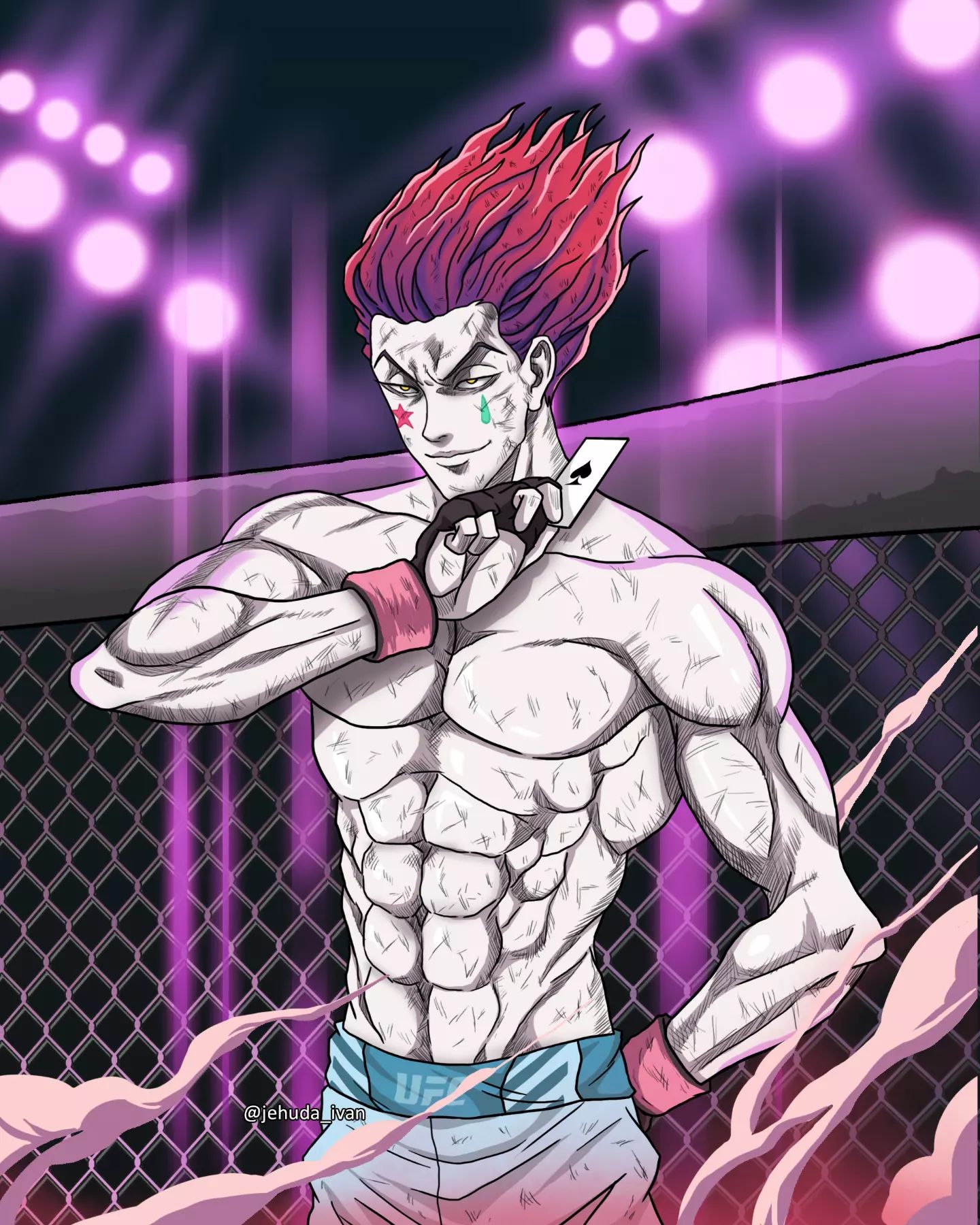 Hunter x Hunter - Fã imaginou Hisoka como um lutador de UFC