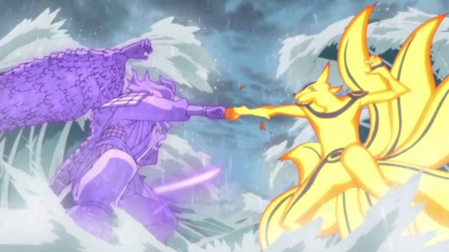 Como Naruto conseguiu parar Sasuke com o chakra de 8 Bijuus ao mesmo tempo?