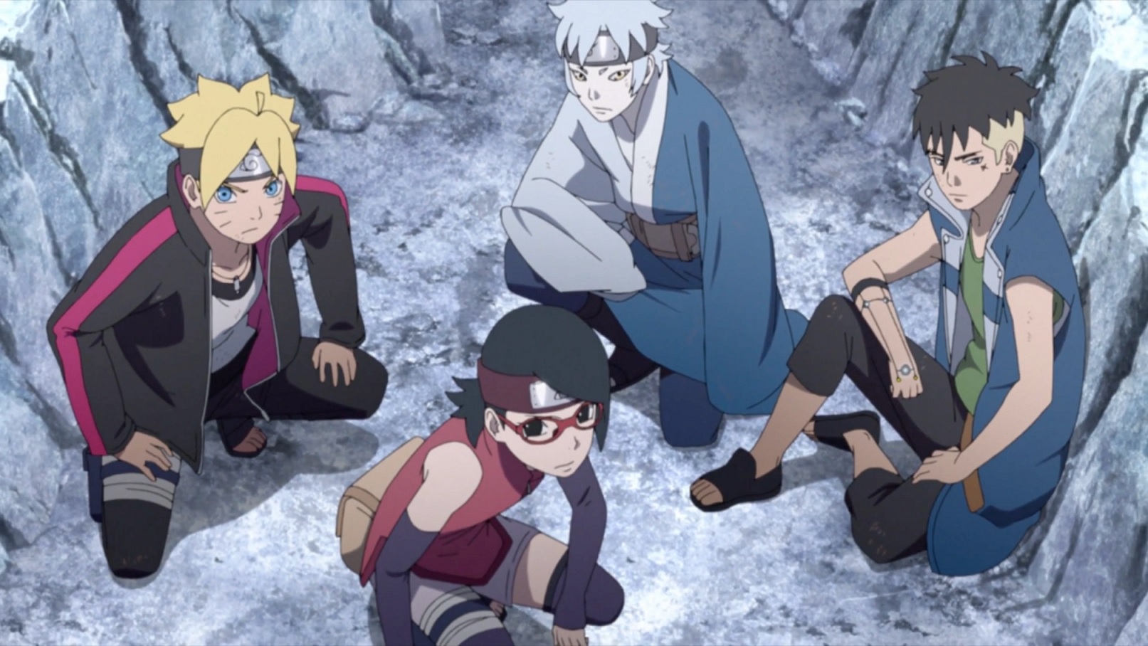 Qual a idade dos principais personagens de Boruto