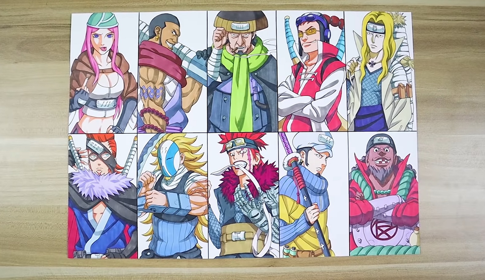 Artista imaginou os piratas da Pior Geração de One Piece como ninjas de Naruto