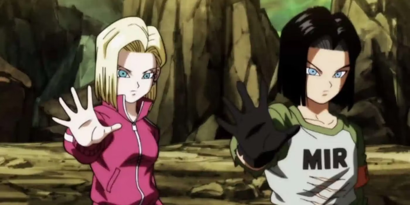 personagens de dragon ball: Andróides #17,#18 e Super Androide #17