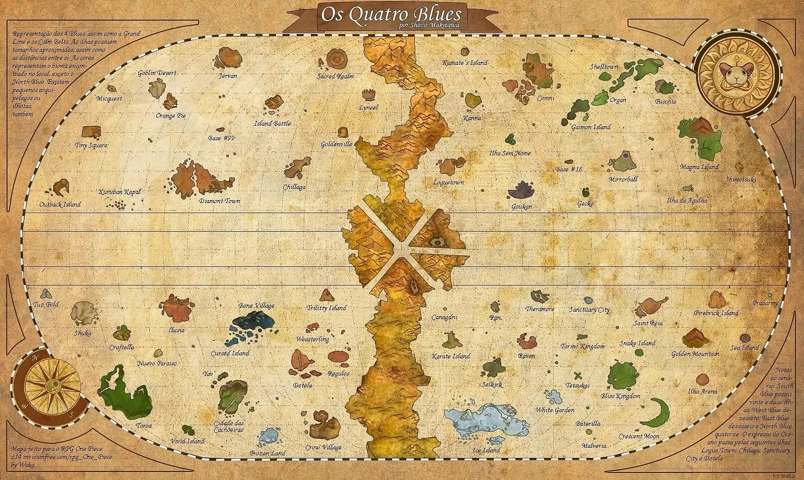 ENTENDA O MAPA DE ONE PIECE 