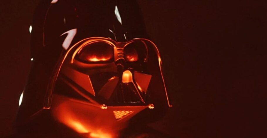 Vader máscara olhos vermelhos