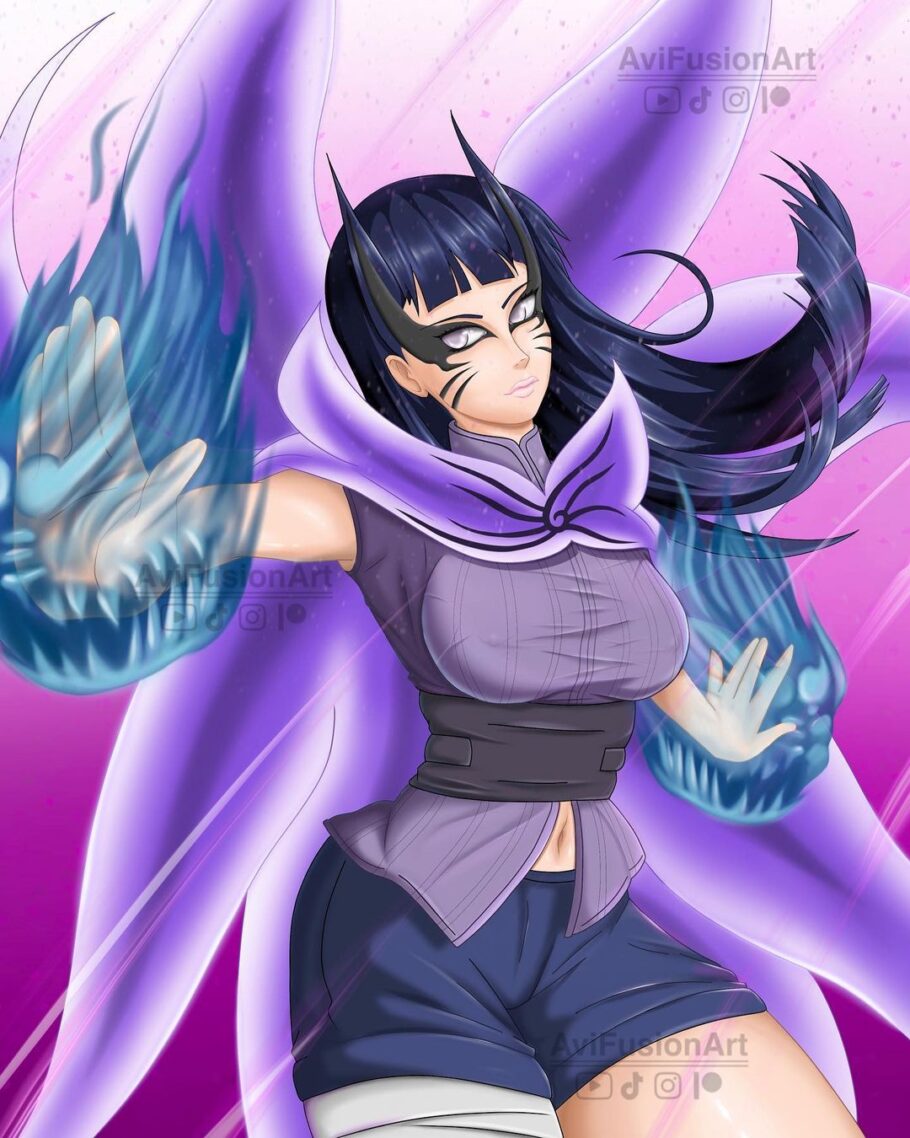 Este seria o visual da Hinata com o Modo Barion em Boruto