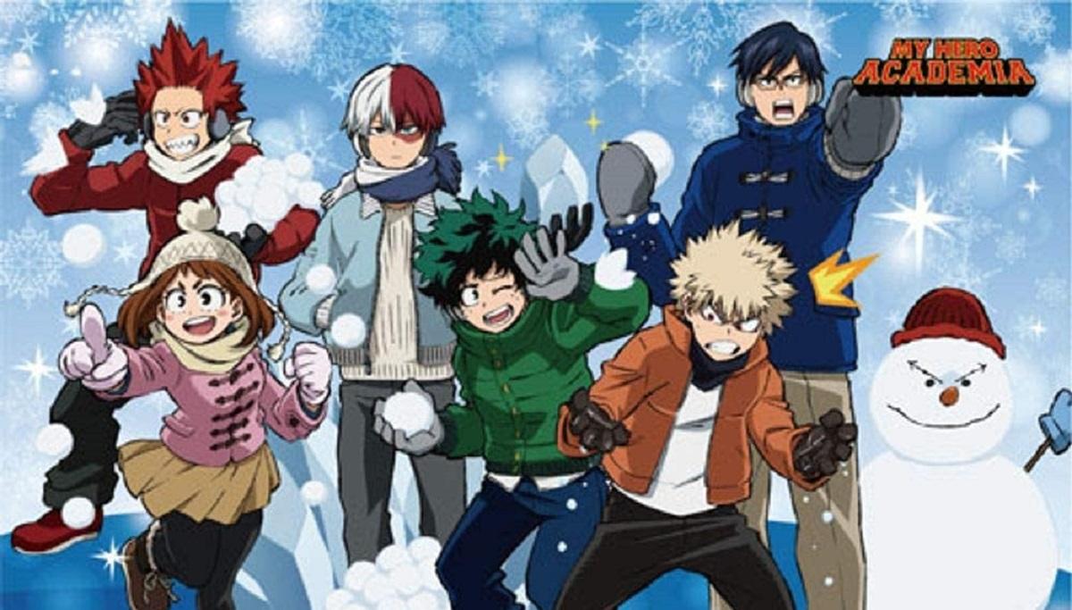 Arte oficial de My Hero Academia mostra os trajes de inverno dos heróis