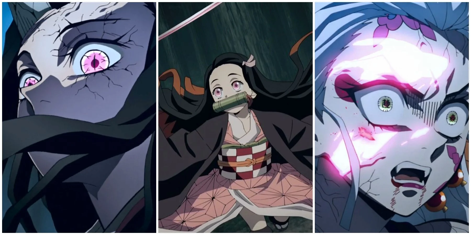 Nezuko de Demon Slayer se transforma na Mai de The King of Fighters em arte  de fã