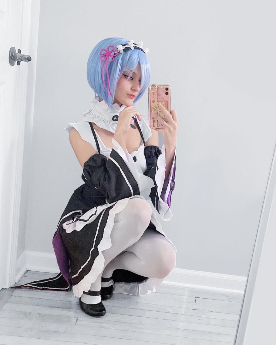 Brasileira fez um cosplay impecável da Rem de Re: Zero