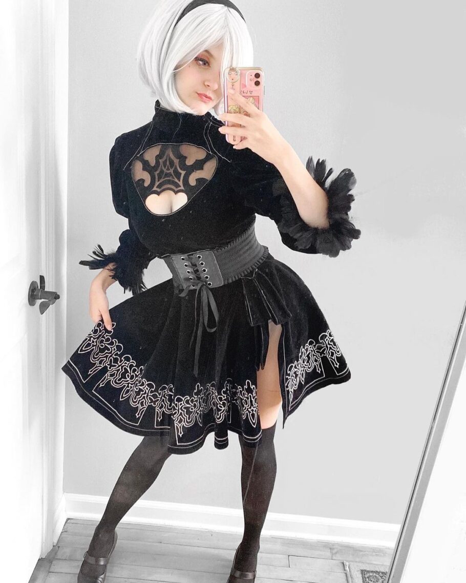 Brasileira fez um cosplay perfeito da 2B de Nier Automata