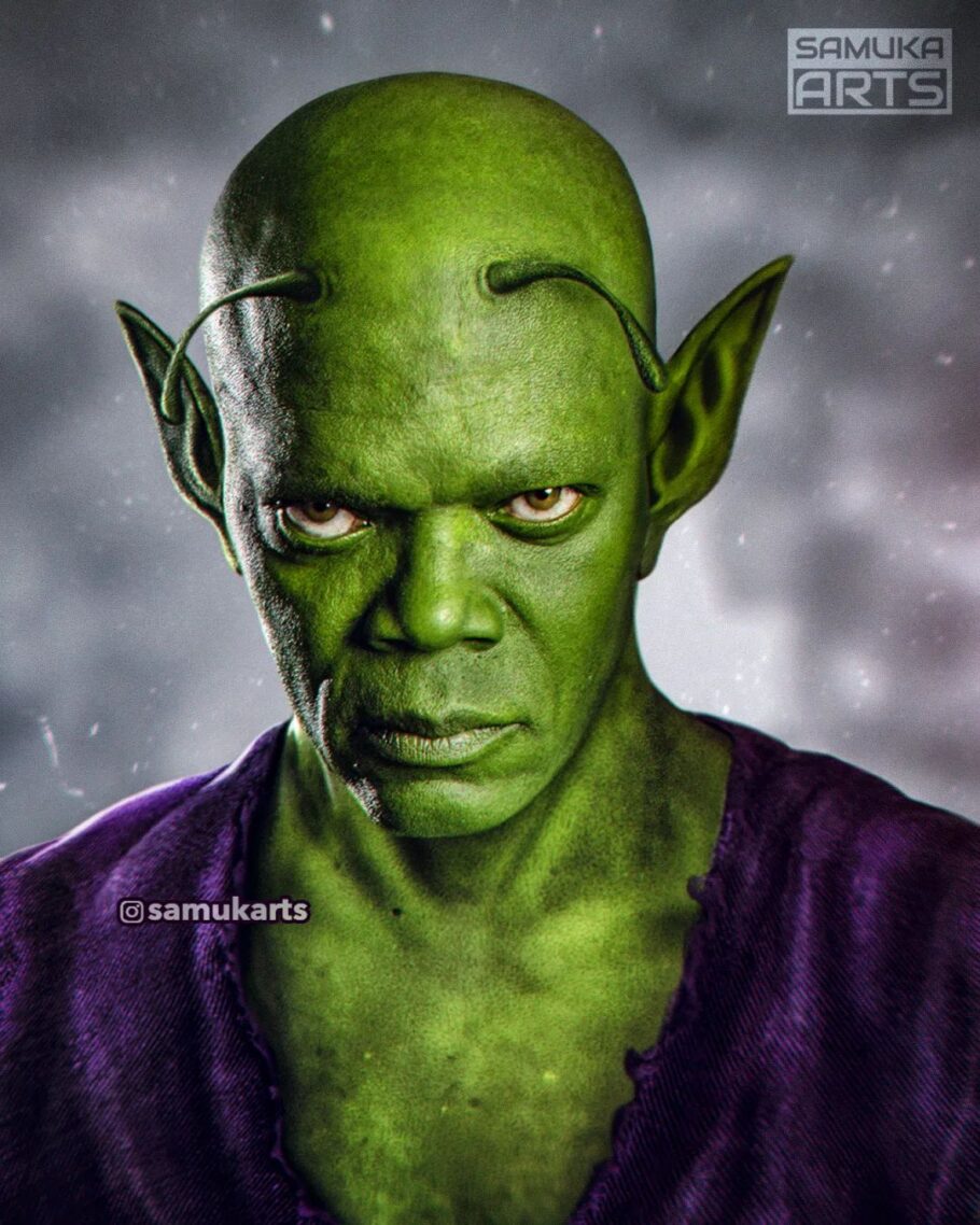 Dragon Ball - Arte de fã imagina Samuel Jackson como Piccolo