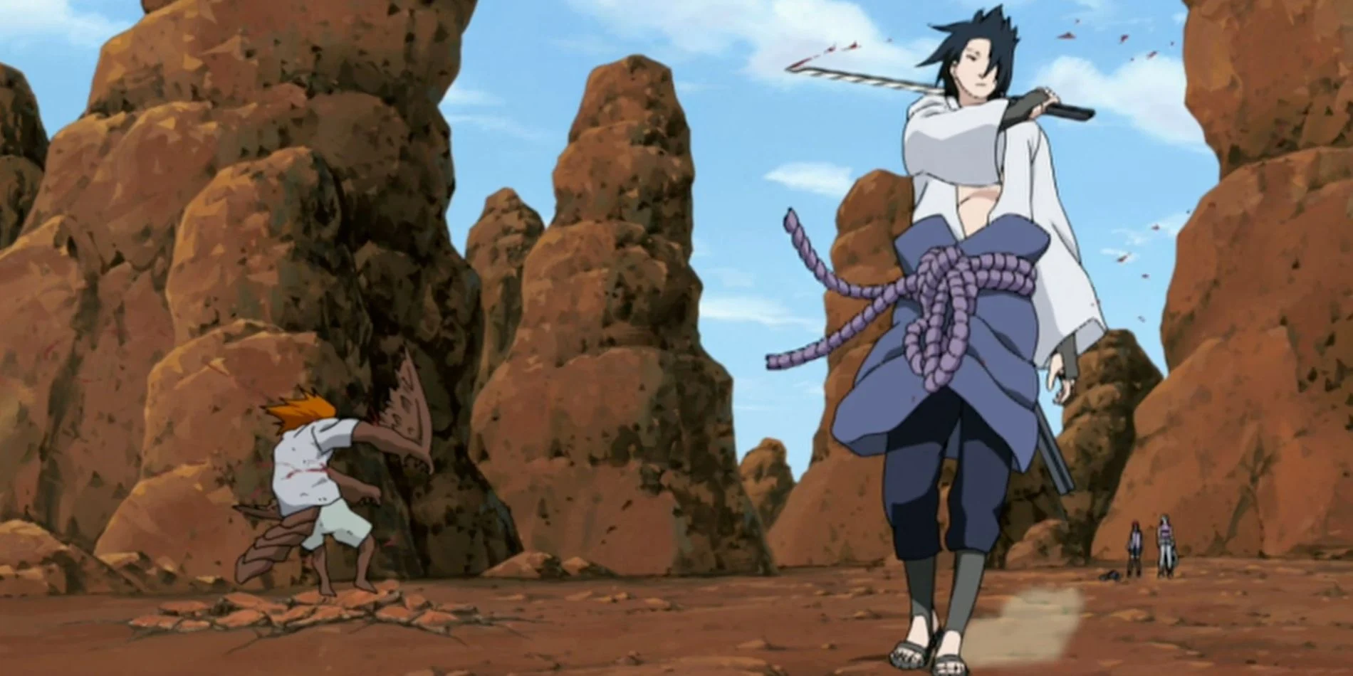 Sasuke venceria Deidara antes de ter absorvido Orochimaru em Naruto?