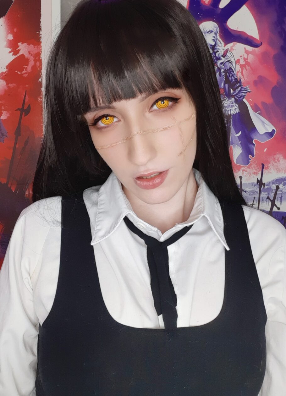 Modelo lululottie.cosplay fez um lindo cosplay da Asa Mitaka de Chainsaw Man, by WotakuGo Brazil