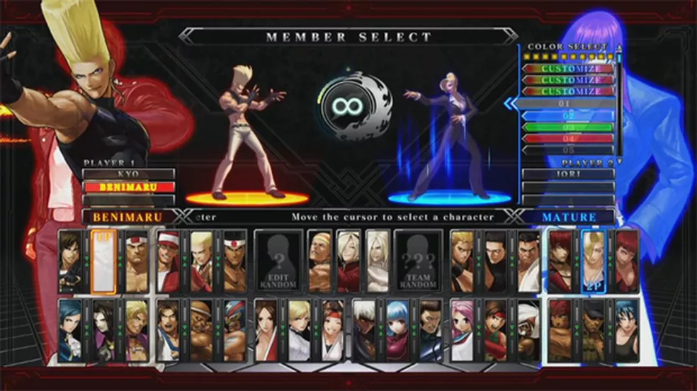 The King of Fighters XIII – Todos os golpes especiais de cada personagem