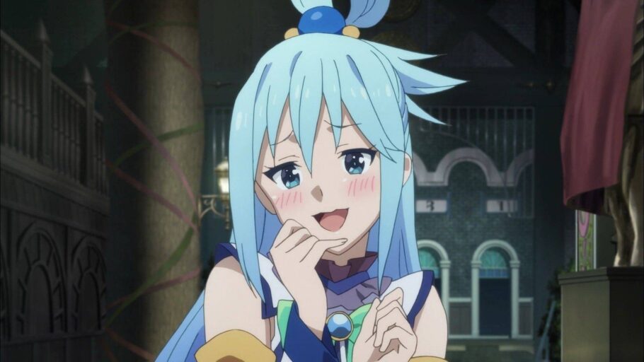 Brasileira fez um belo cosplay da Aqua de Konosuba