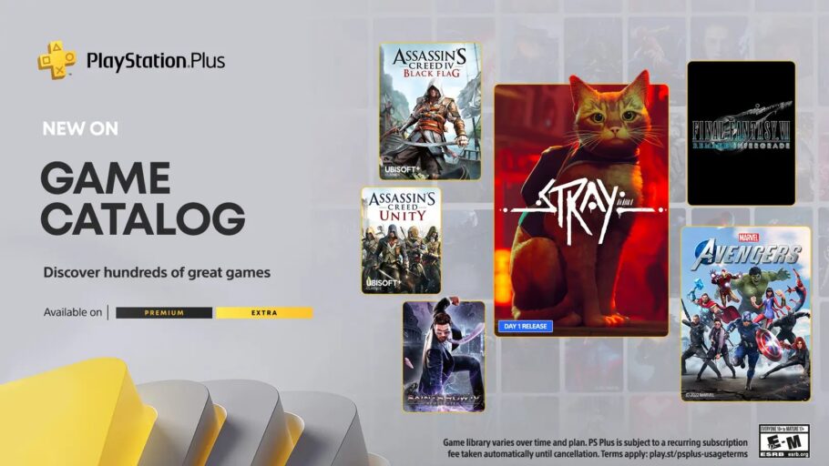 Jogos da PlayStation Plus de julho incluem Stray, Final Fantasy VII Remake Intergrade, Marvel’s Avengers e mais