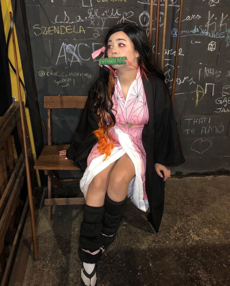 Brasileira fez um cosplay impecável da Nezuko de Demon Slayer