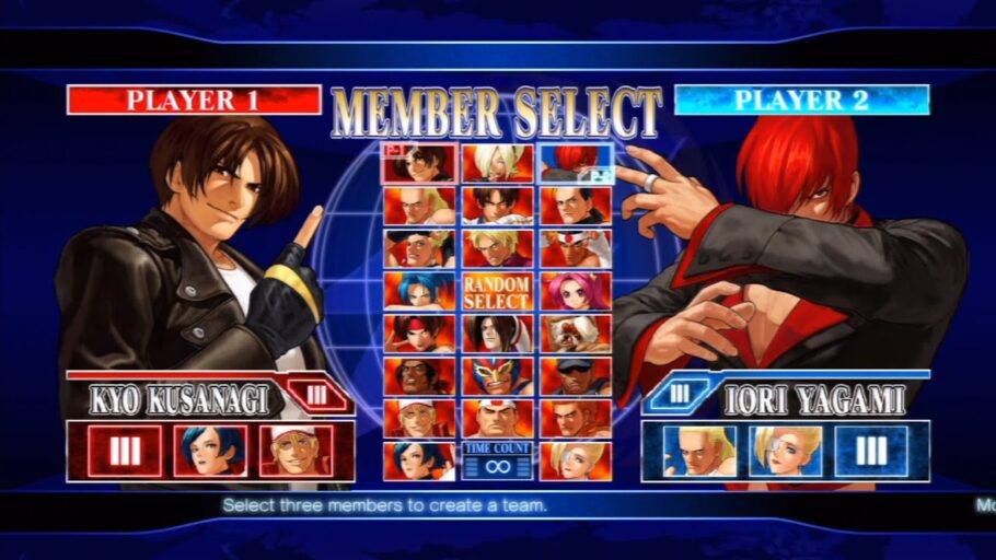 The King of Fighters 2000 – Todos os golpes especiais de cada