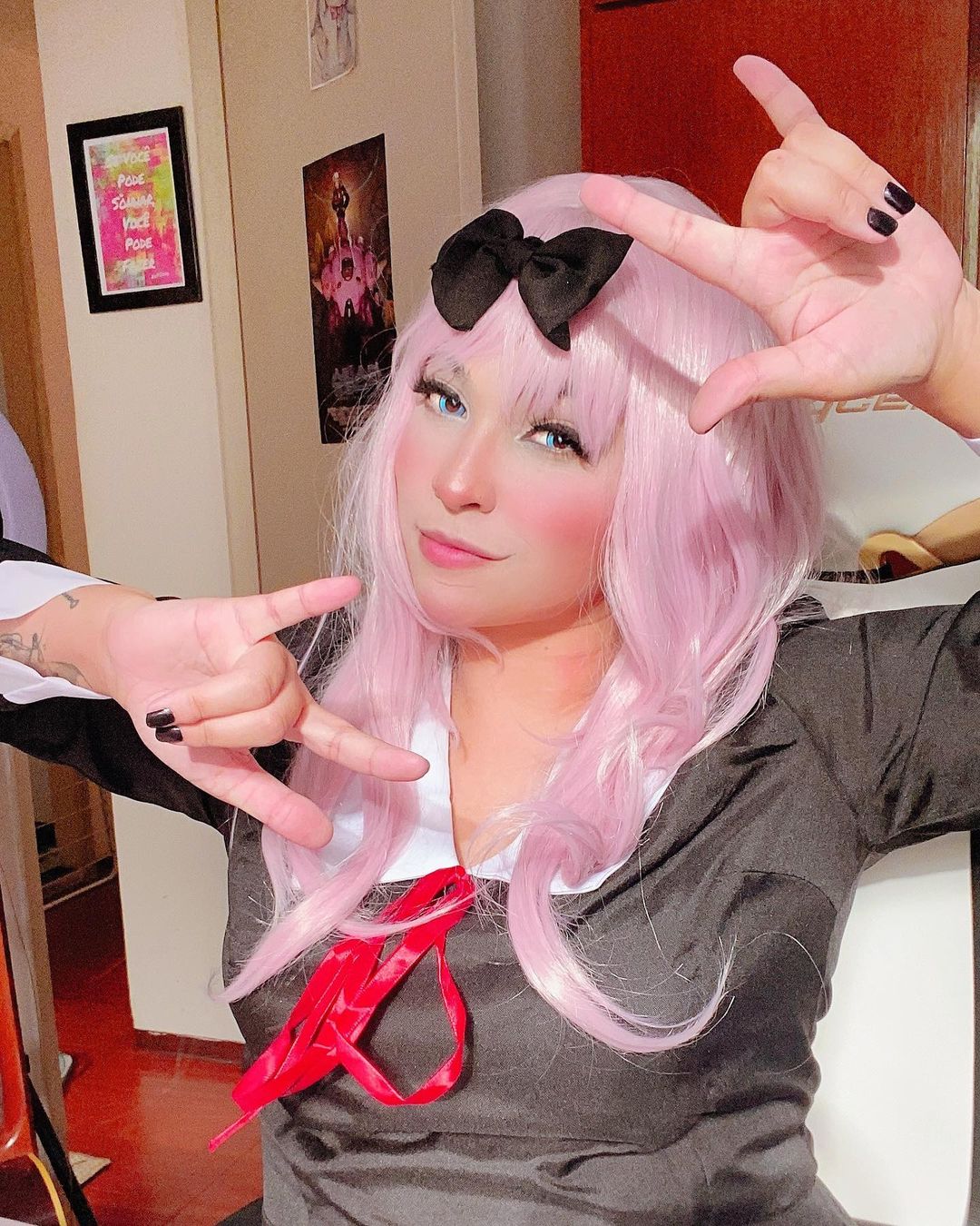 Kaguya Sama Love Is War Brasileira Fez Um Belo Cosplay Da Chika