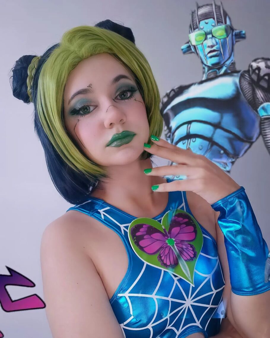 Brasileira recriou a Jolyne de Jojo Stone Ocean em um lindo cosplay