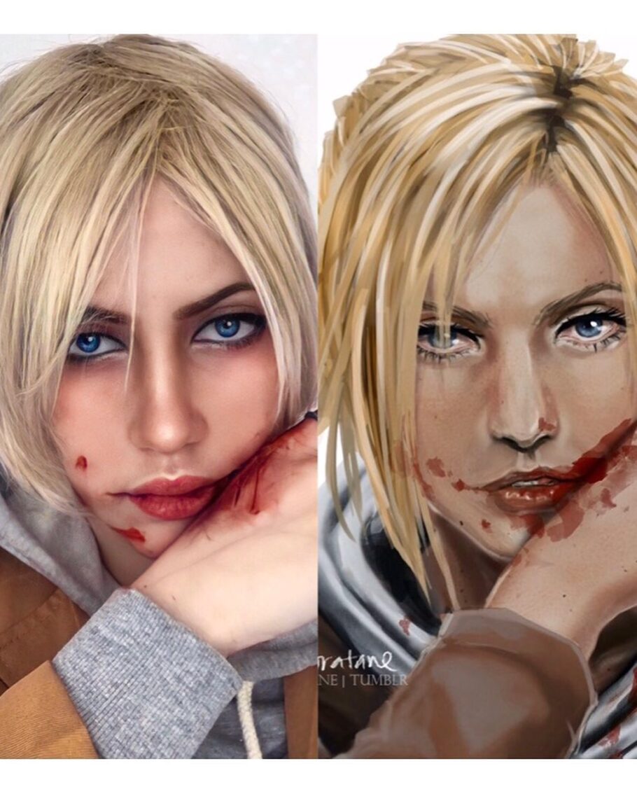 Brasileira fez um cosplay incrível da Annie de Attack on Titan