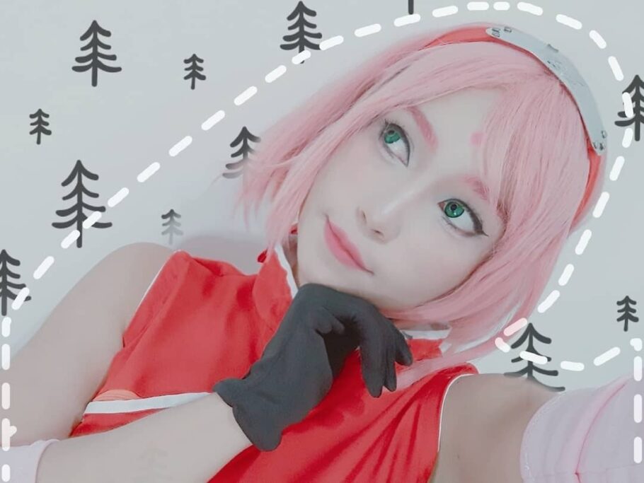 Brasileira viralizou com um lindo cosplay da Sakura de Naruto