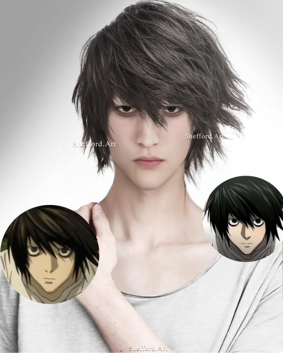 Fã de Death Note fez uma arte super realista impressionante do L