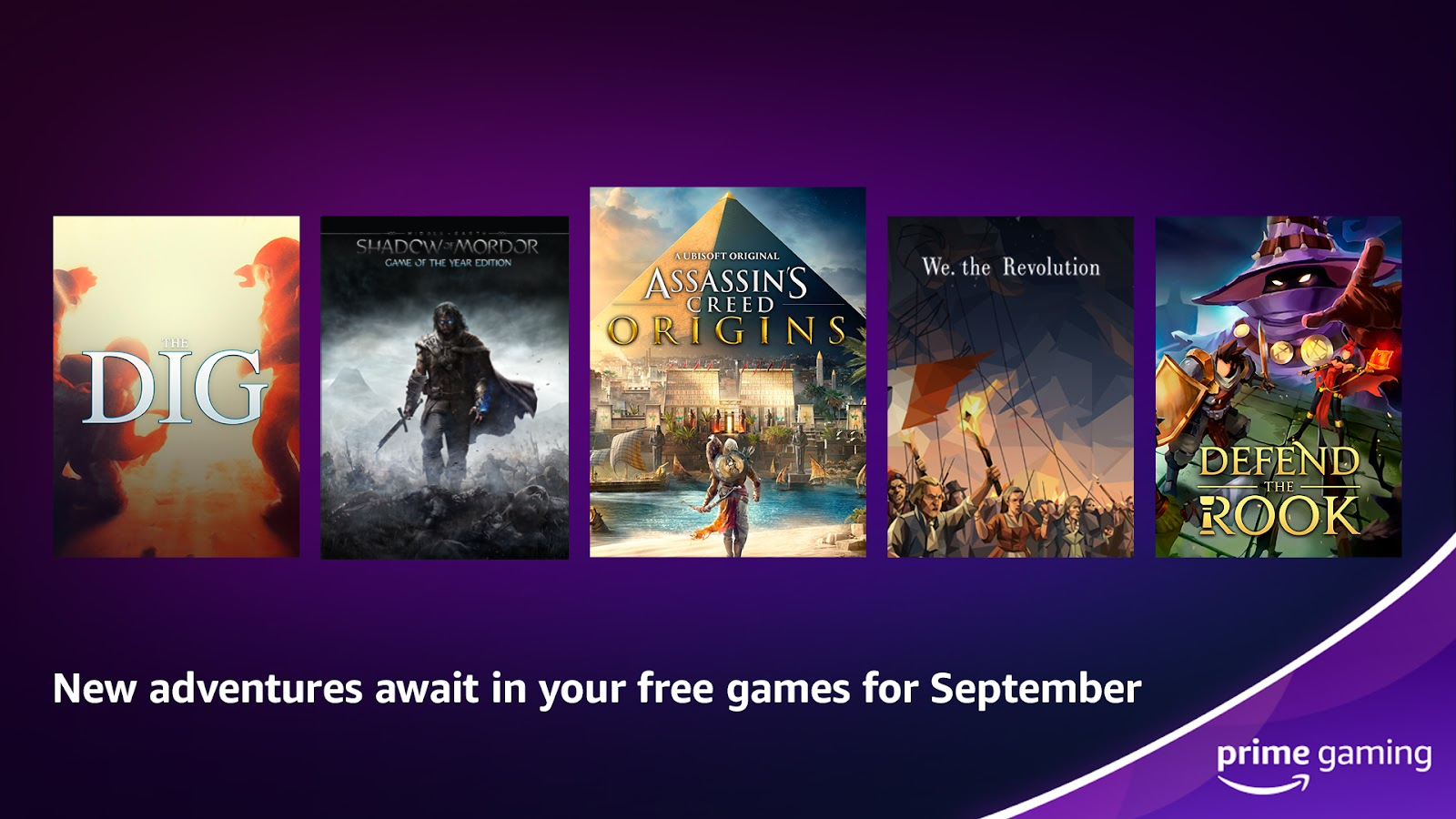 Prime Gaming free games for September 2023