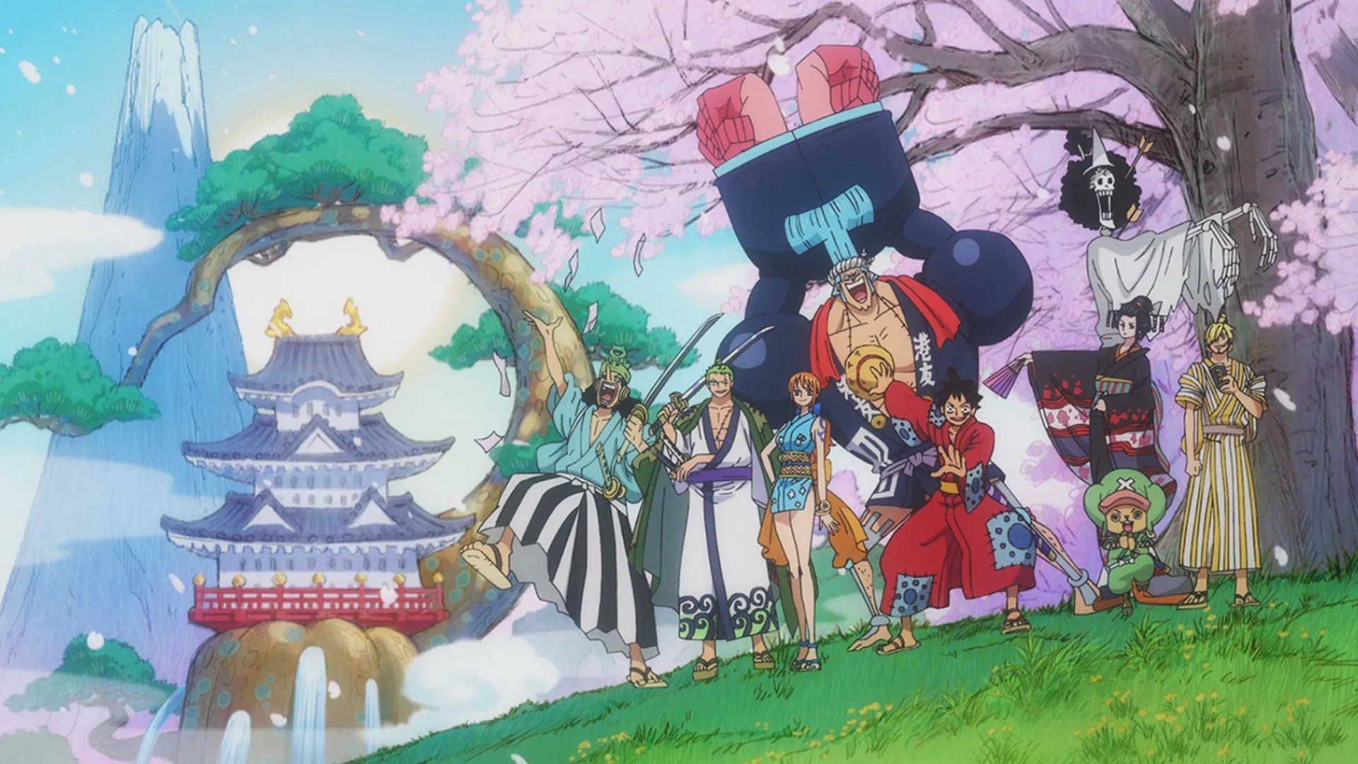 One Piece - País de Wano (892 em diante) Ascensão Rumo à Alvorada! O Dragão  Rosa se Agita - Assiste na Crunchyroll