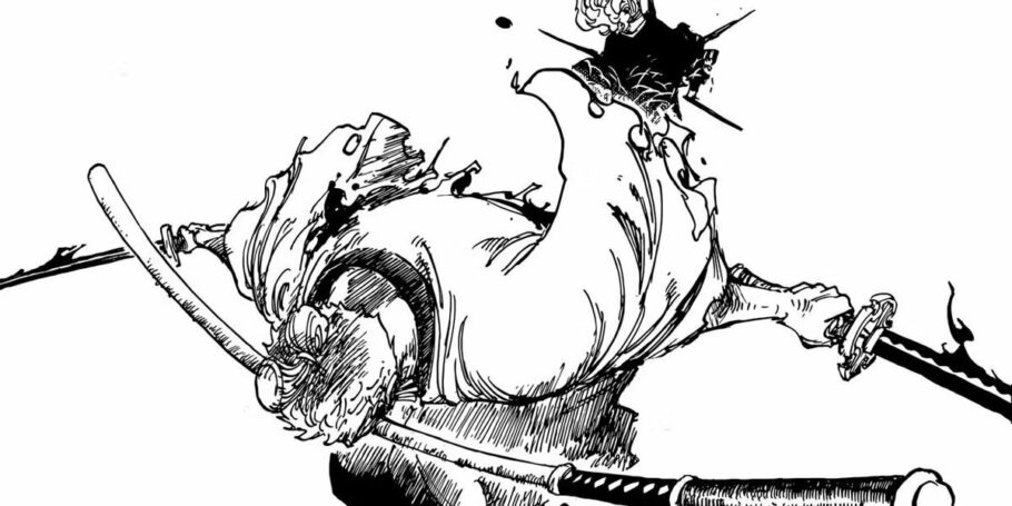 Zoro usa o Purgatório de Santoryu (Rengoku) e derrota Kamazou