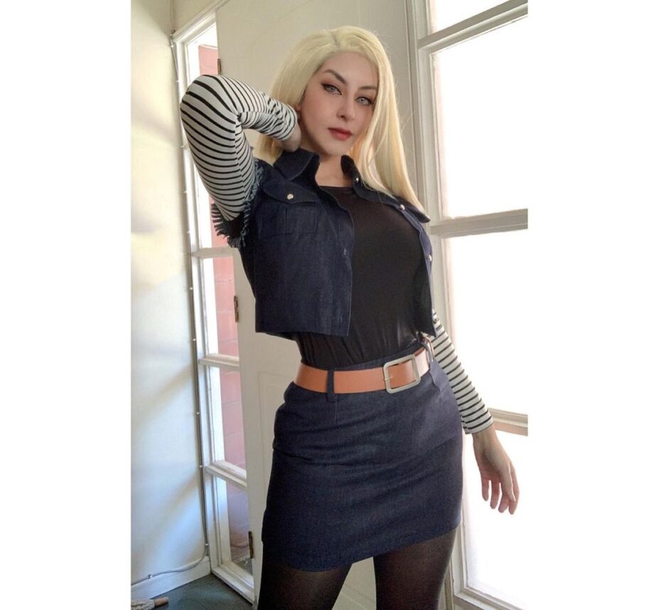 Fã de Dragon Ball viralizou com um lindo cosplay da Android 18