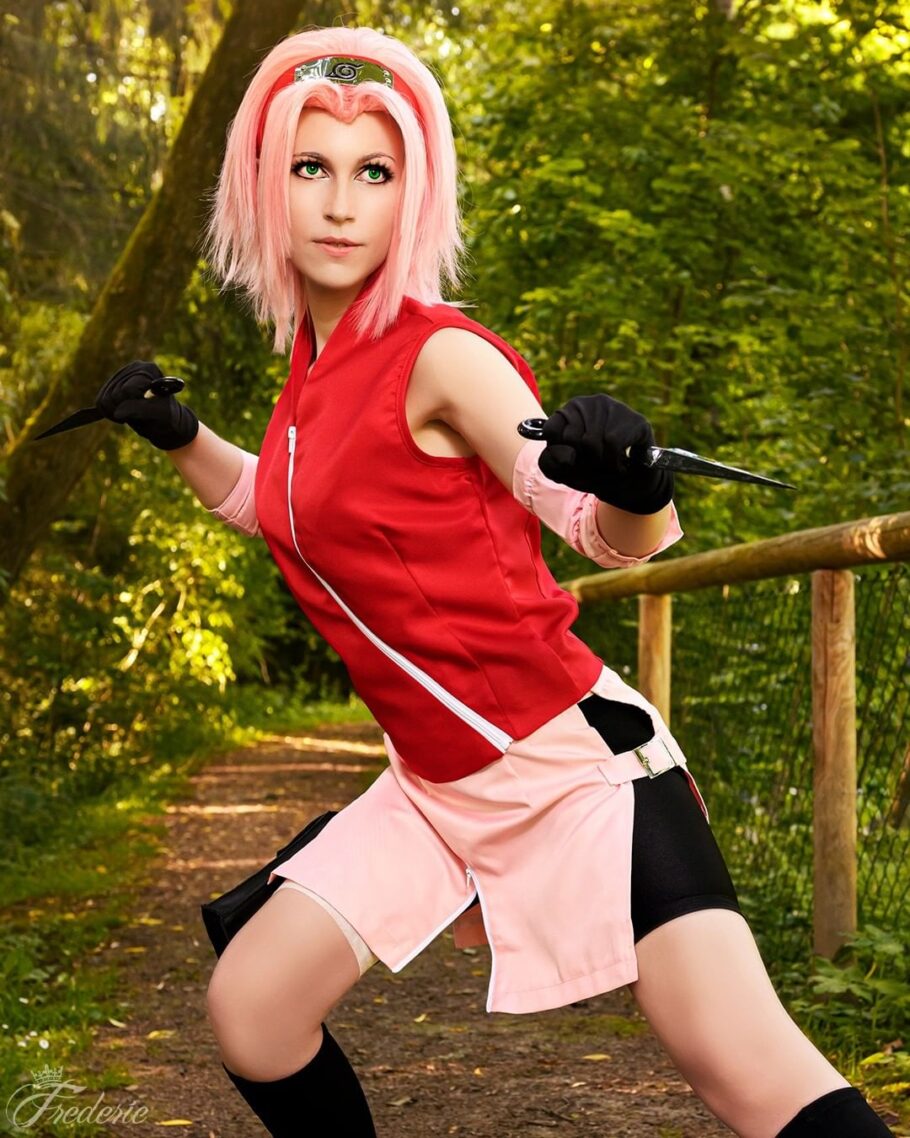 Fã de Naruto viraliza com um cosplay perfeito da Sakura