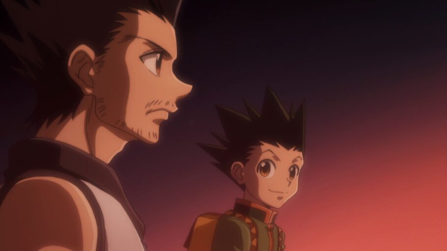 Em qual episódio Gon encontra o pai dele em Hunter x Hunter