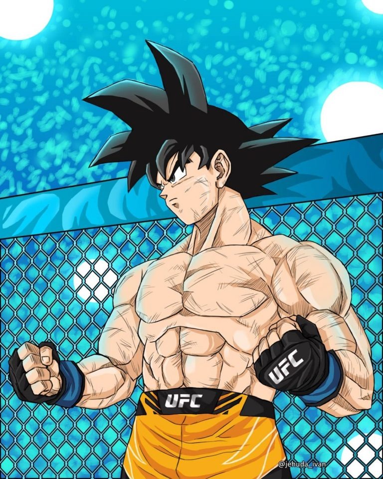 Artista imaginou Goku de Dragon Ball como um lutador de UFC