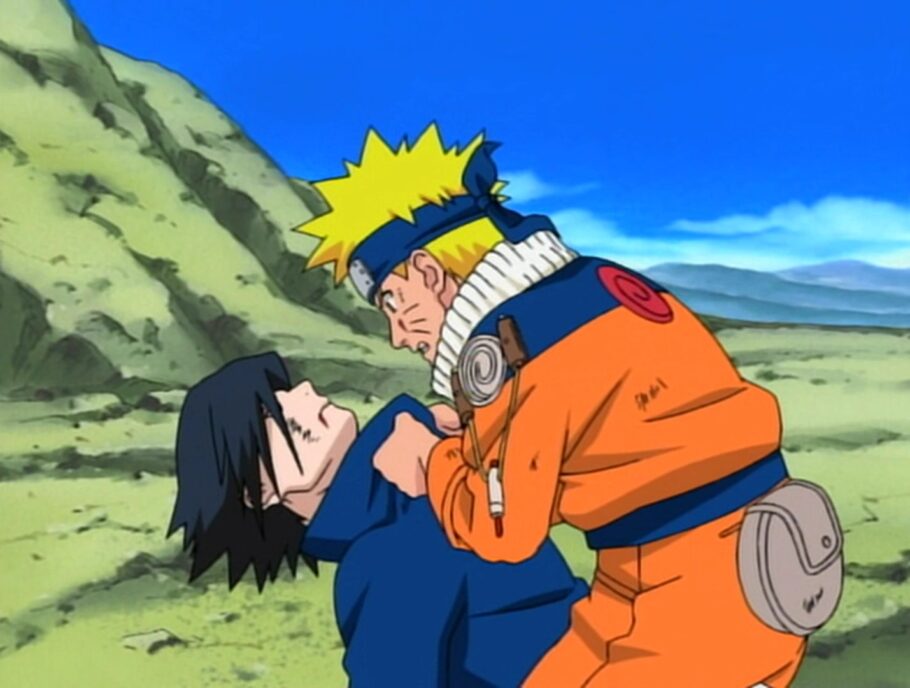 Em qual episódio de Naruto Clássico o Sasuke e o Naruto lutam?