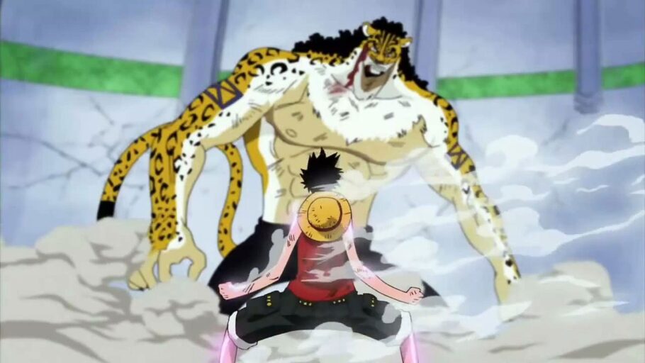 Em qual episódio Luffy luta contra Rob Lucci em One Piece