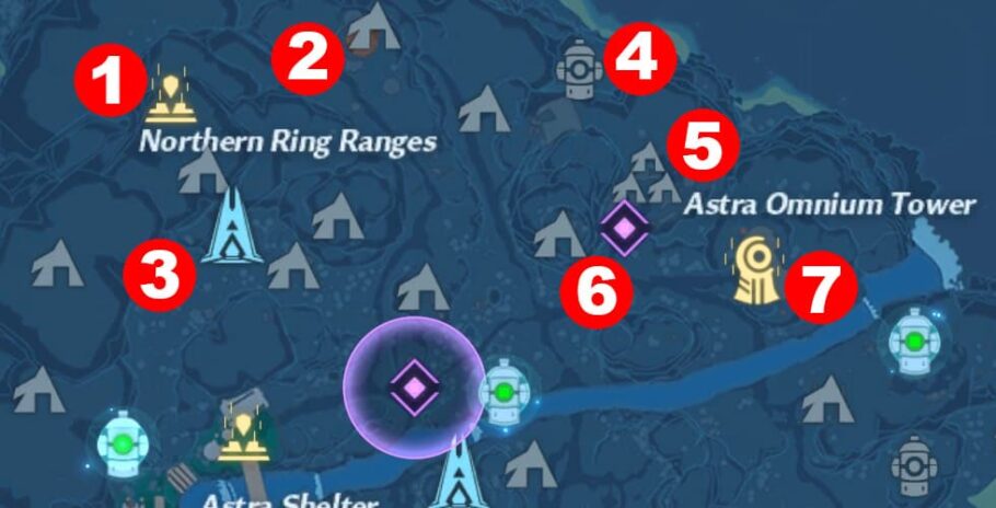 Tower of Fantasy - Como usar as funcionalidades do Mapa - Critical Hits