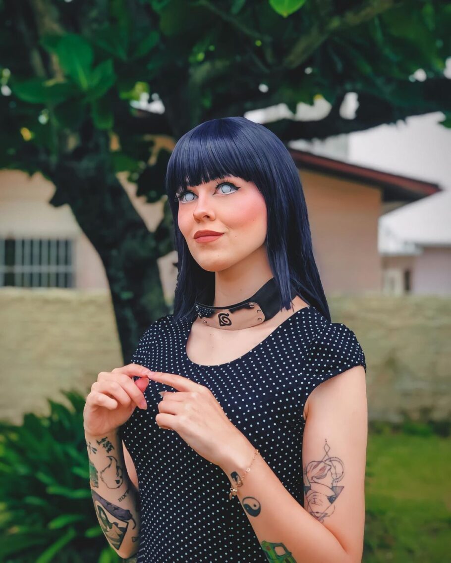 Fã brasileira de Naruto fez um lindo cosplay da Hinata Hyuga