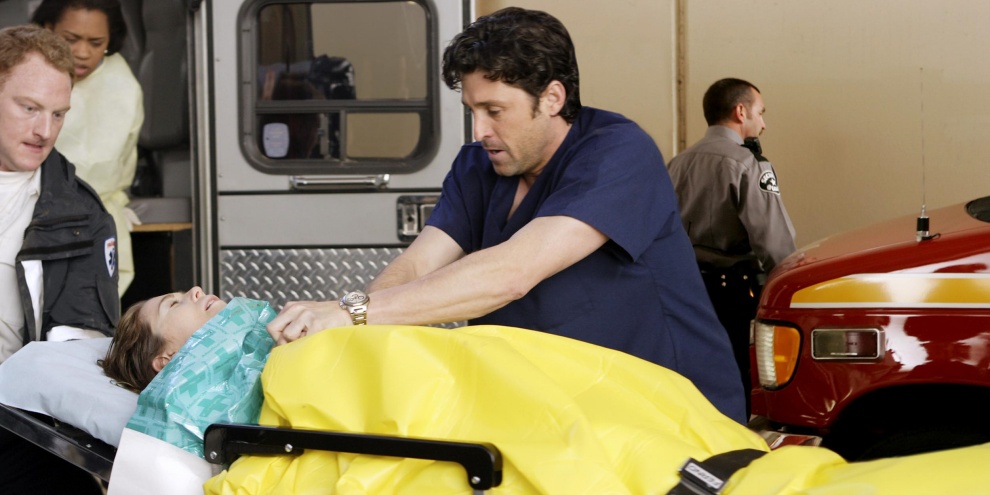 Em qual episódio Meredith quase se afoga em Grey's Anatomy?