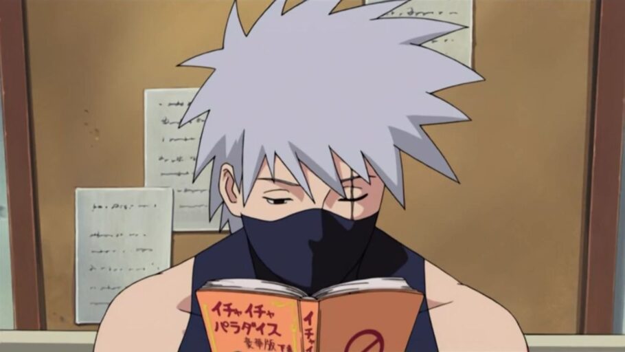 Este é o livro que Kakashi sempre está lendo em Naruto