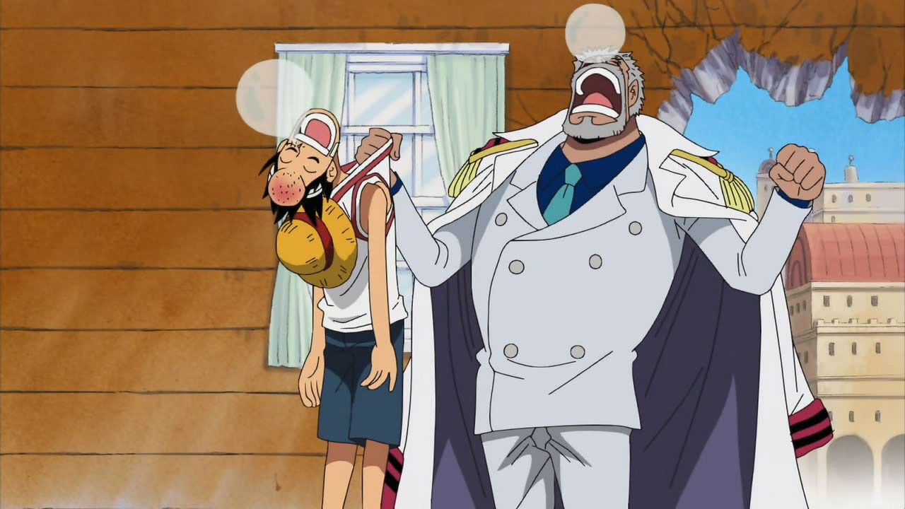 One Piece - Em qual episódio Luffy reencontra Garp