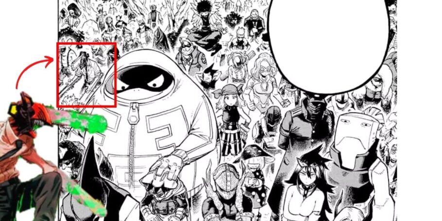 Denji de Chainsaw Man já teve uma aparição no Mangá de My Hero Academia.