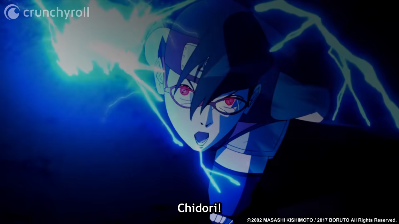 Sarada aprende Chidori em Boruto