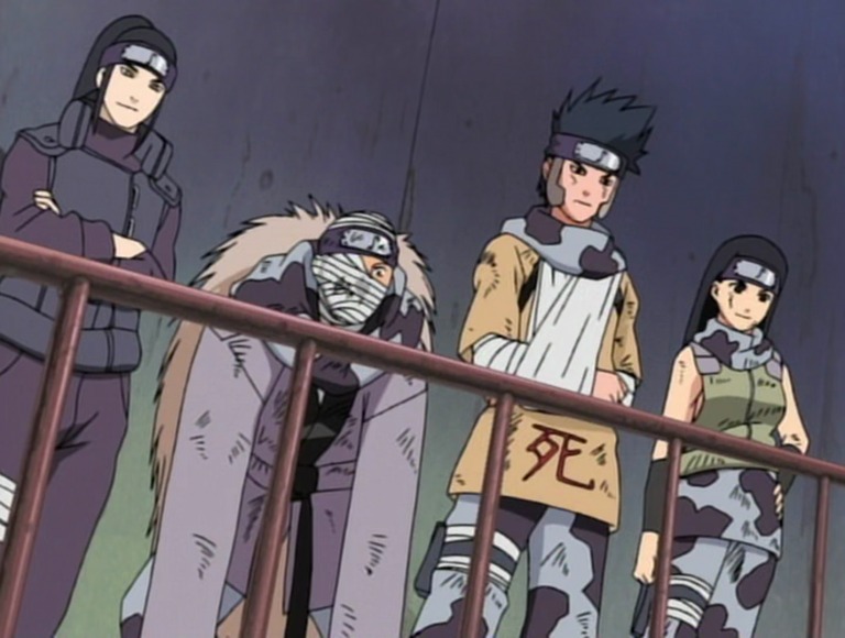 O que aconteceu com os 3 ninjas do som que estavam nos exames chunin em Naruto?