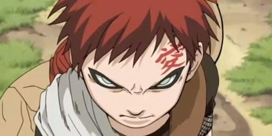 Este era o visual original do Gaara em Naruto