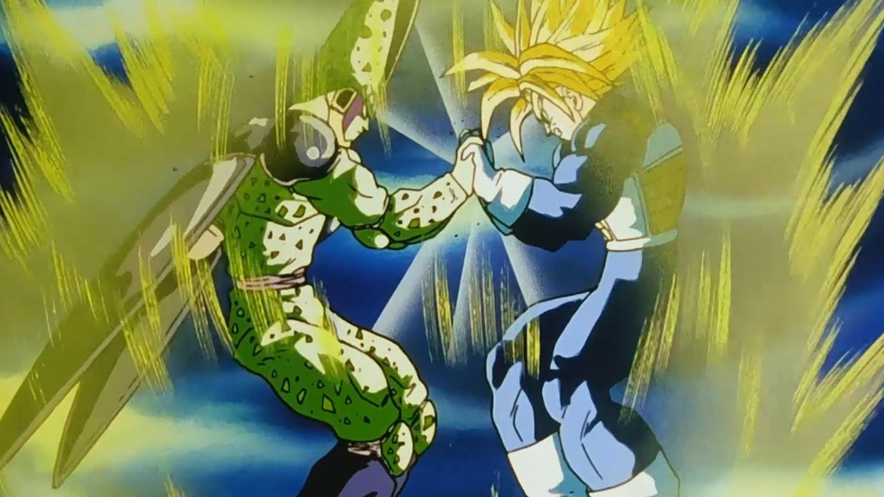 Trunks vs Freeza - Trunks do Futuro revela que ele é filho de Vegeta e