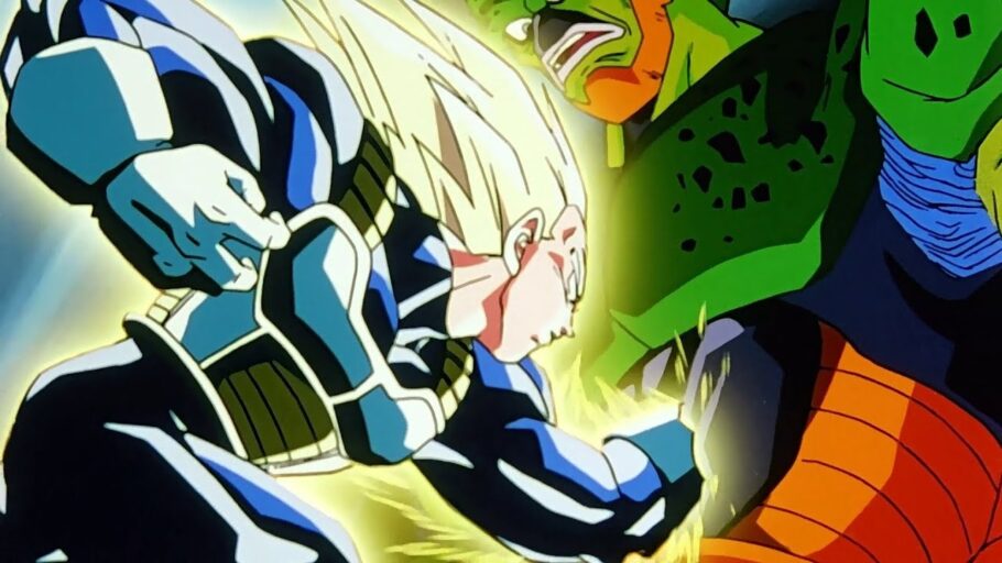 Dragon Ball Z - Em qual episódio que Vegeta luta contra Cell?