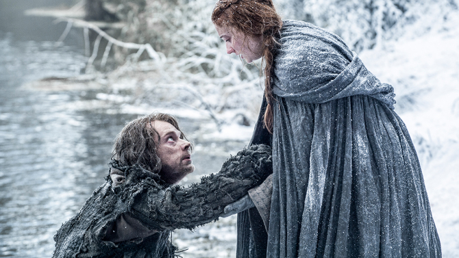 Em qual episódio Theon salva Sansa em Game of Thrones?